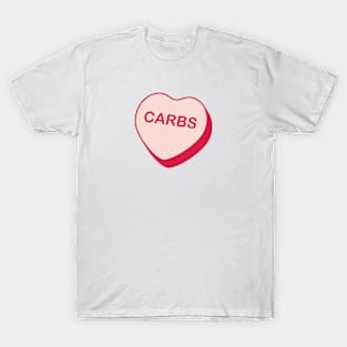 Carbs Candy Heart T-Shirt